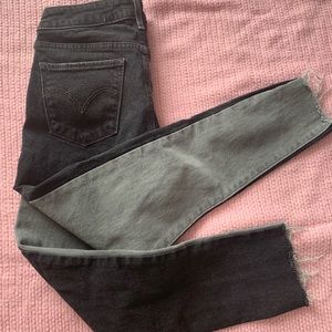 Levi’s 710 black and grey jeans